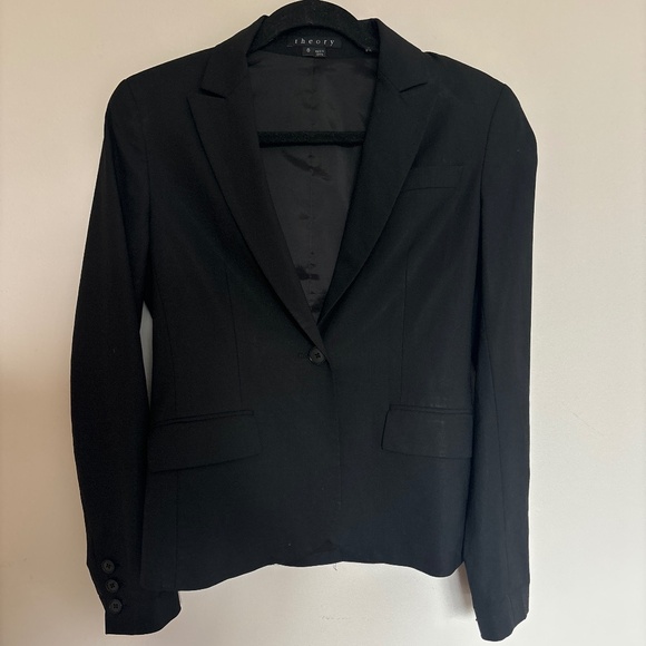 Theory wool suit jacket blazer  size 0 - Picture 1 of 4